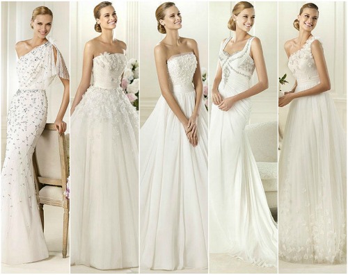 Pronovias 2013, a selection of wedding dresses. Photo: Pronovias