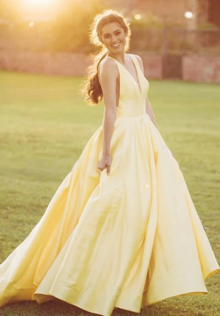 Yellow Teen Prom Dress