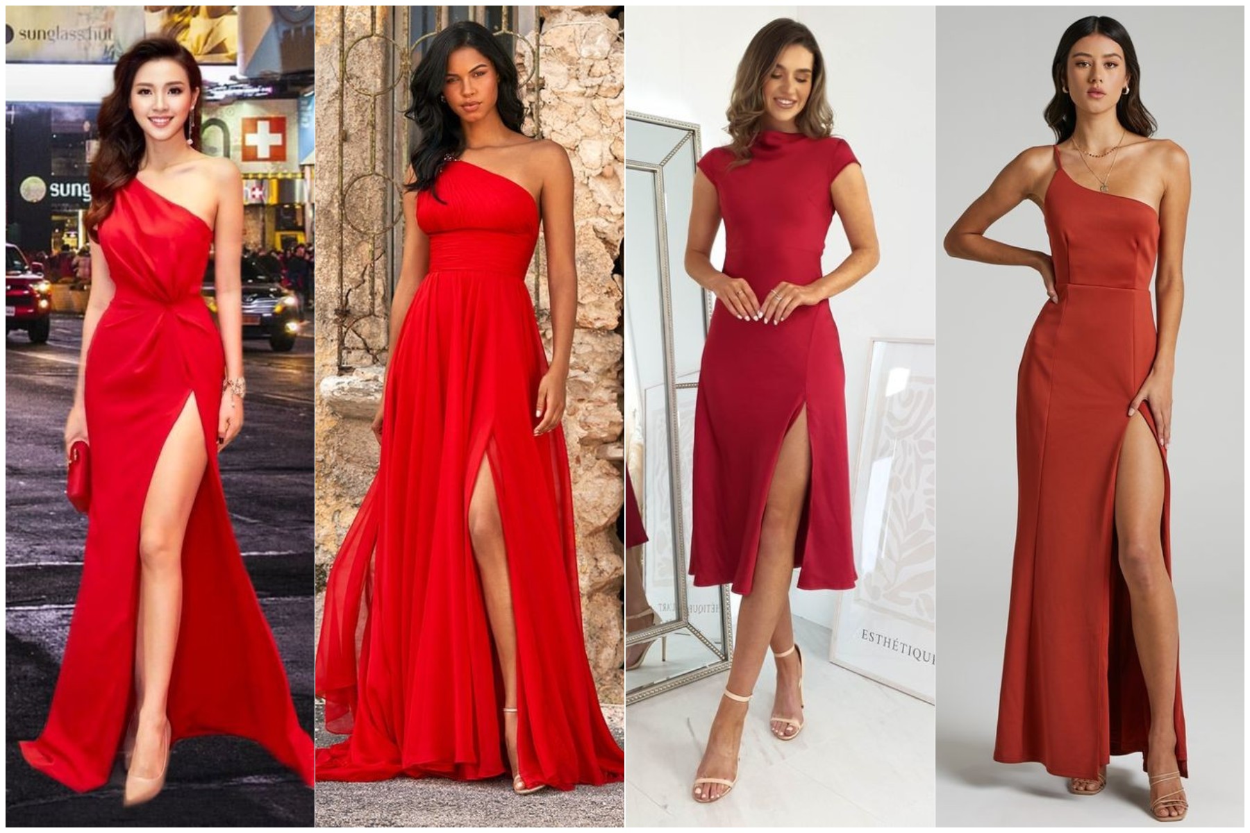 what color shoes to wear with red formal dress?